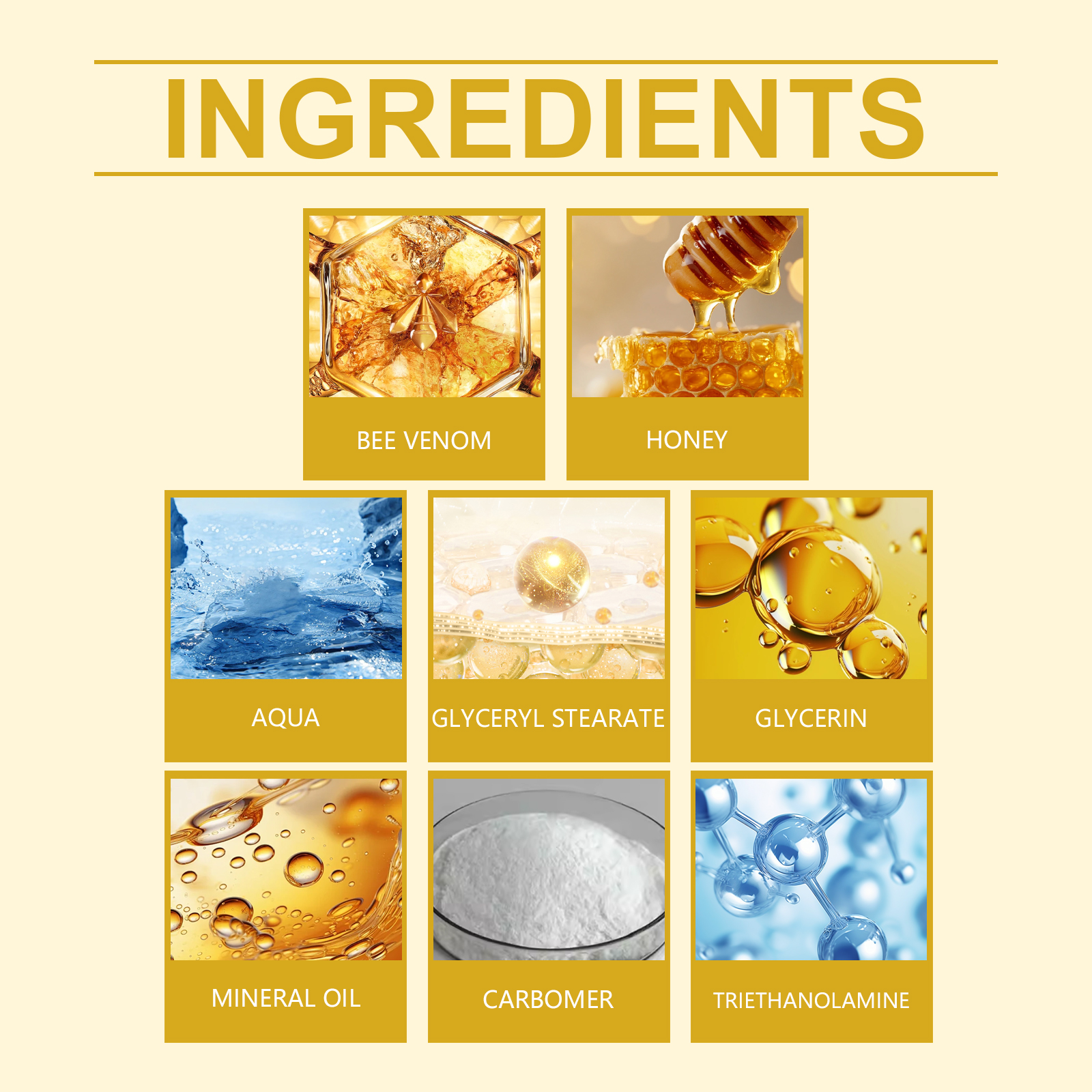 South Moon Bee Venom Cream Ingredients