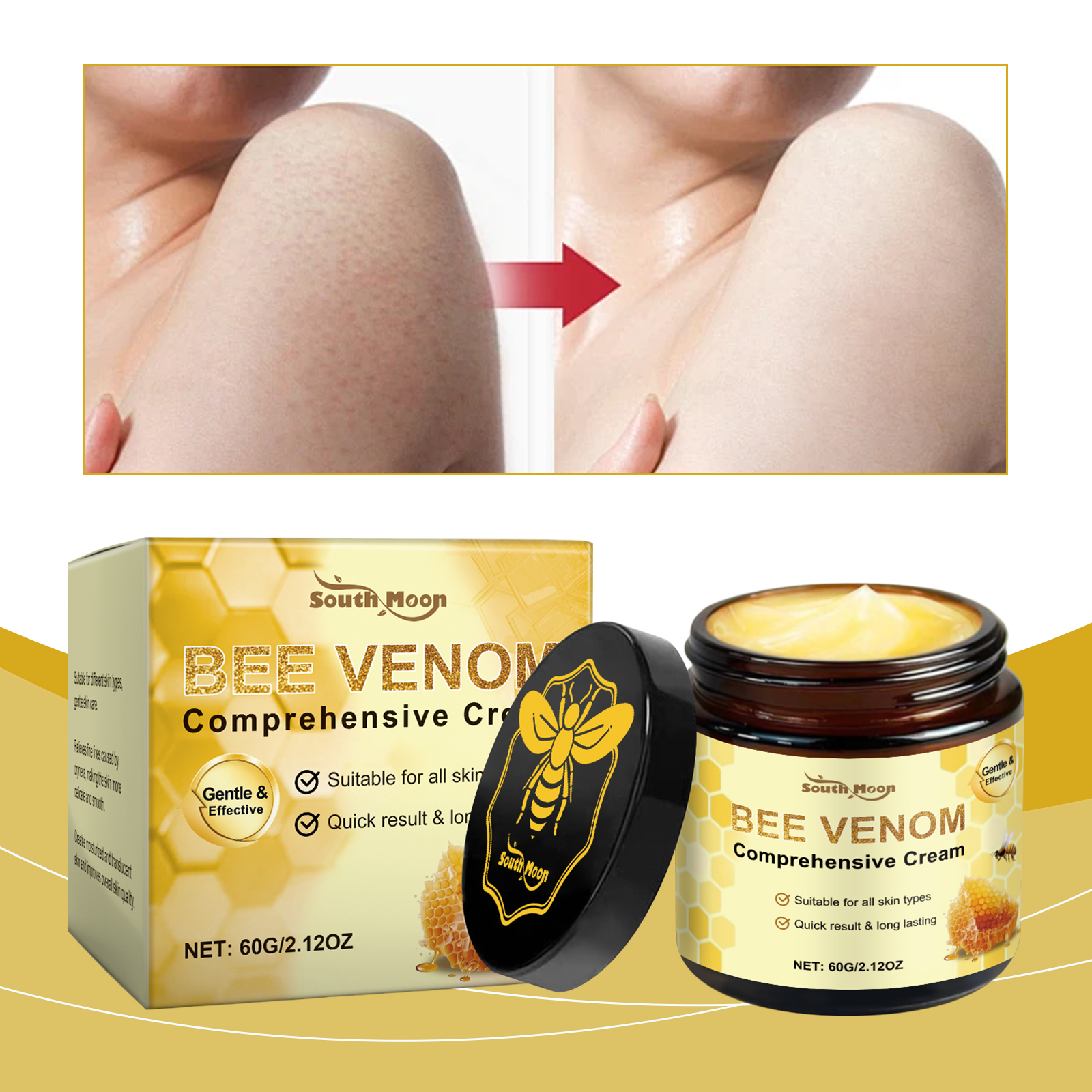 Bee Venom Cream Before After